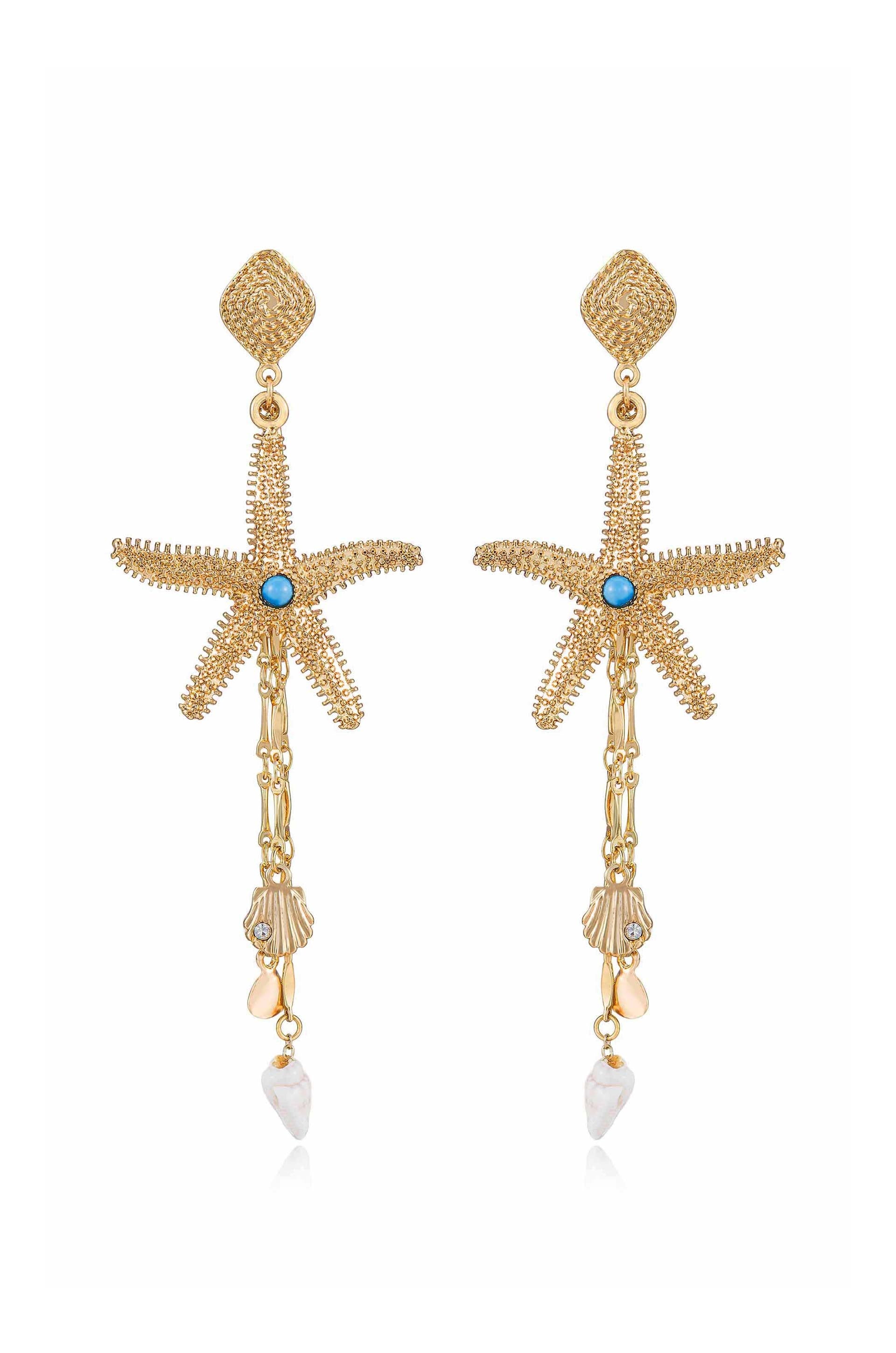 Starfish Seeker Drop Earrings