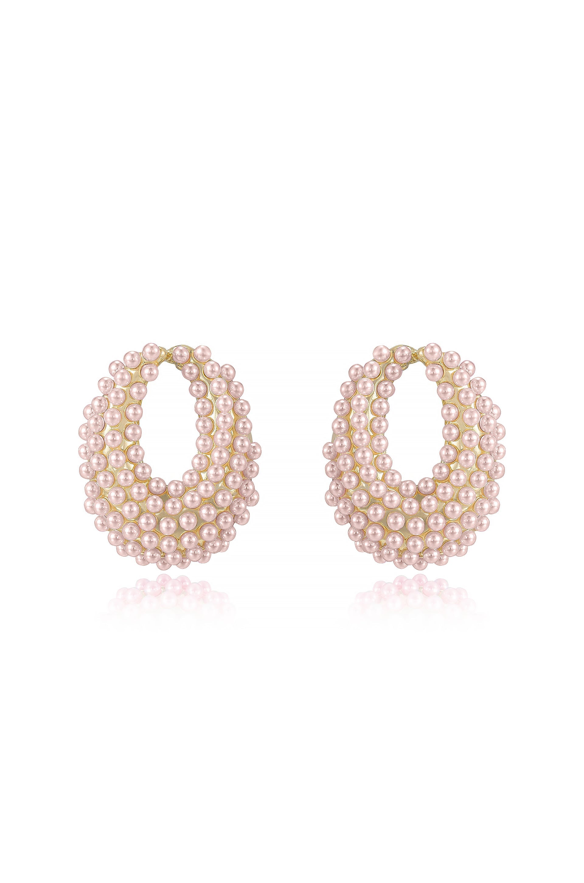 Classic Pearl Cluster Stud Earrings