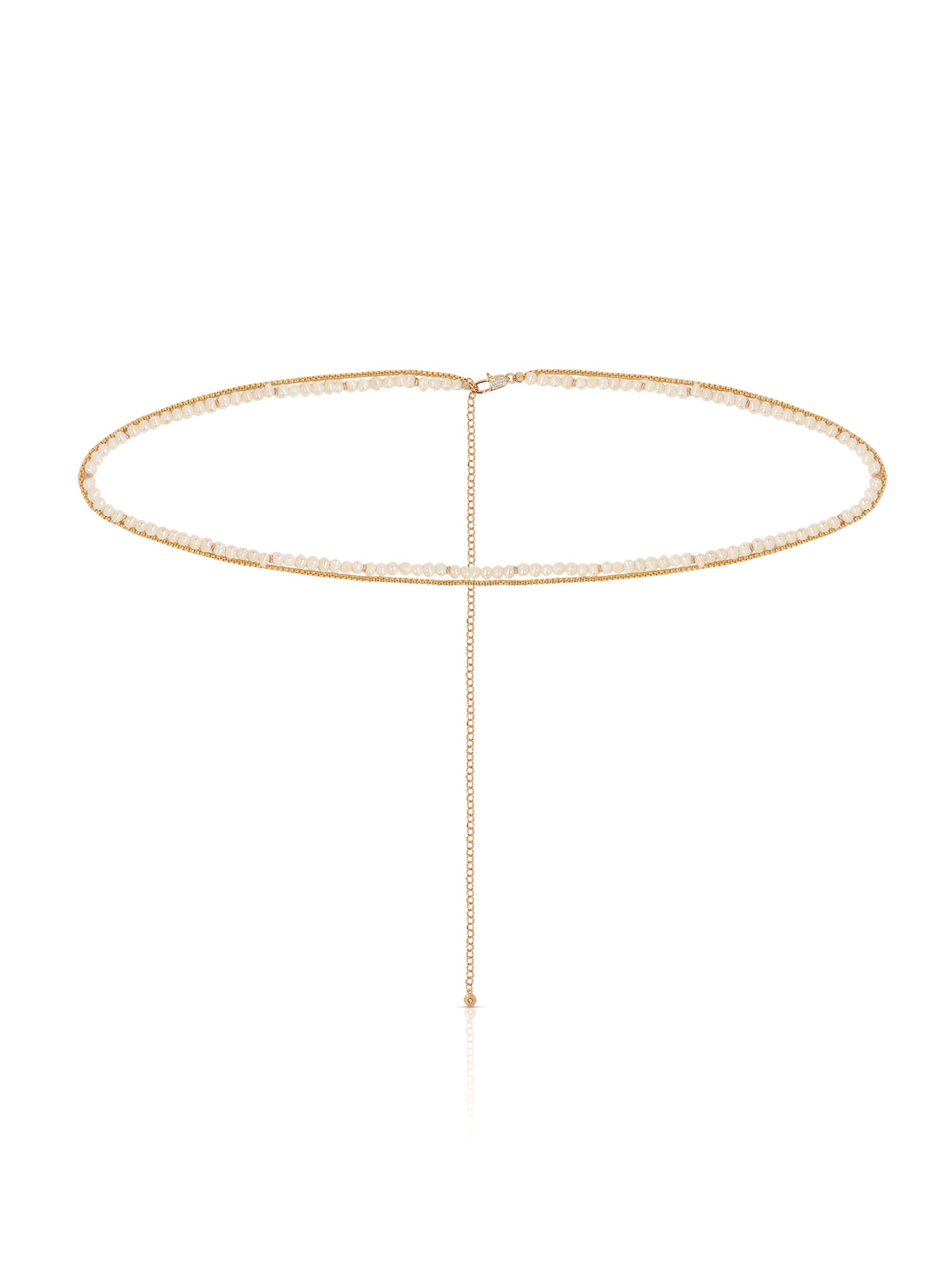 Freshwater Pearl Double Layer Waist Chain