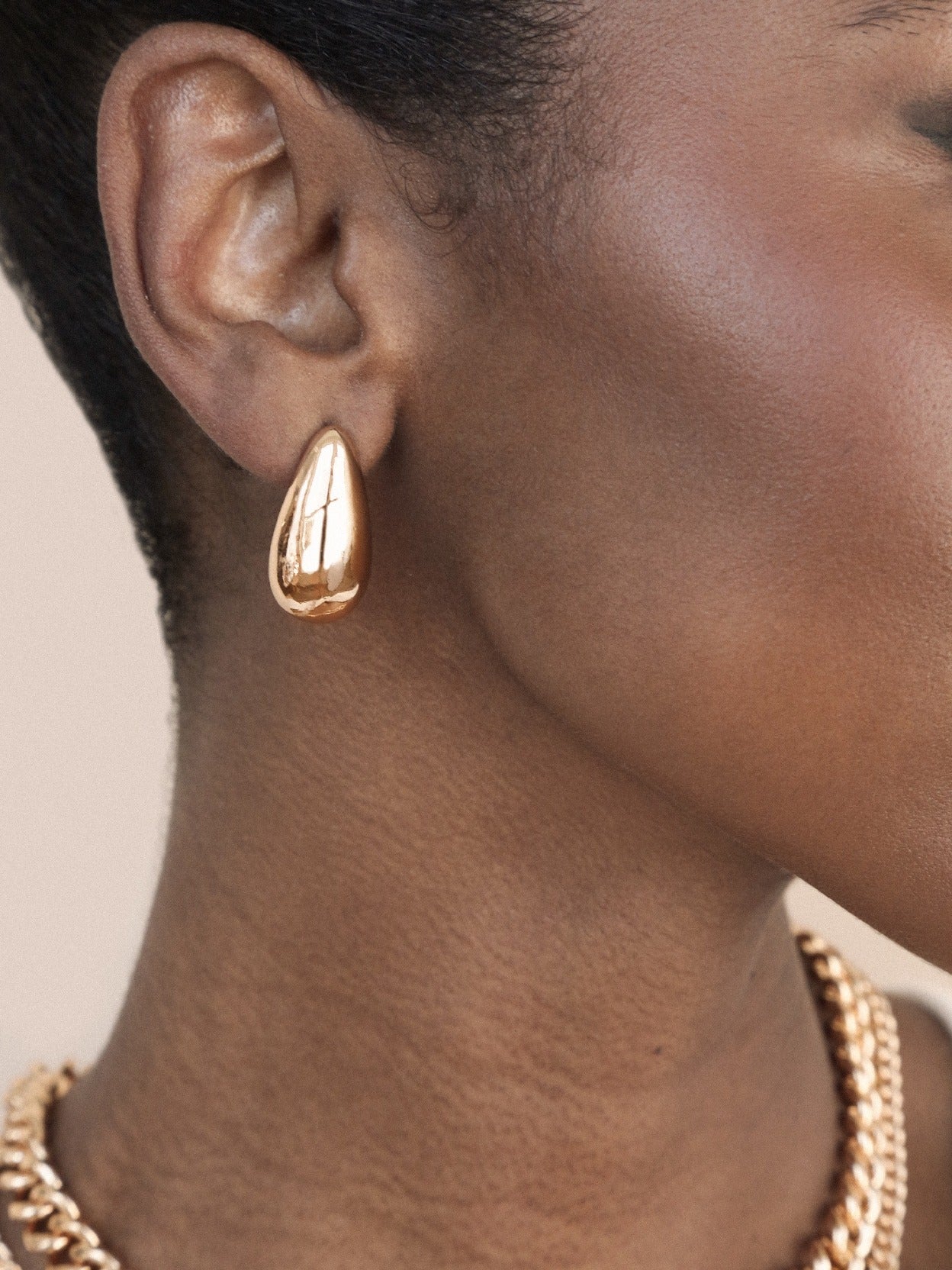 Golden Teardrop Earrings