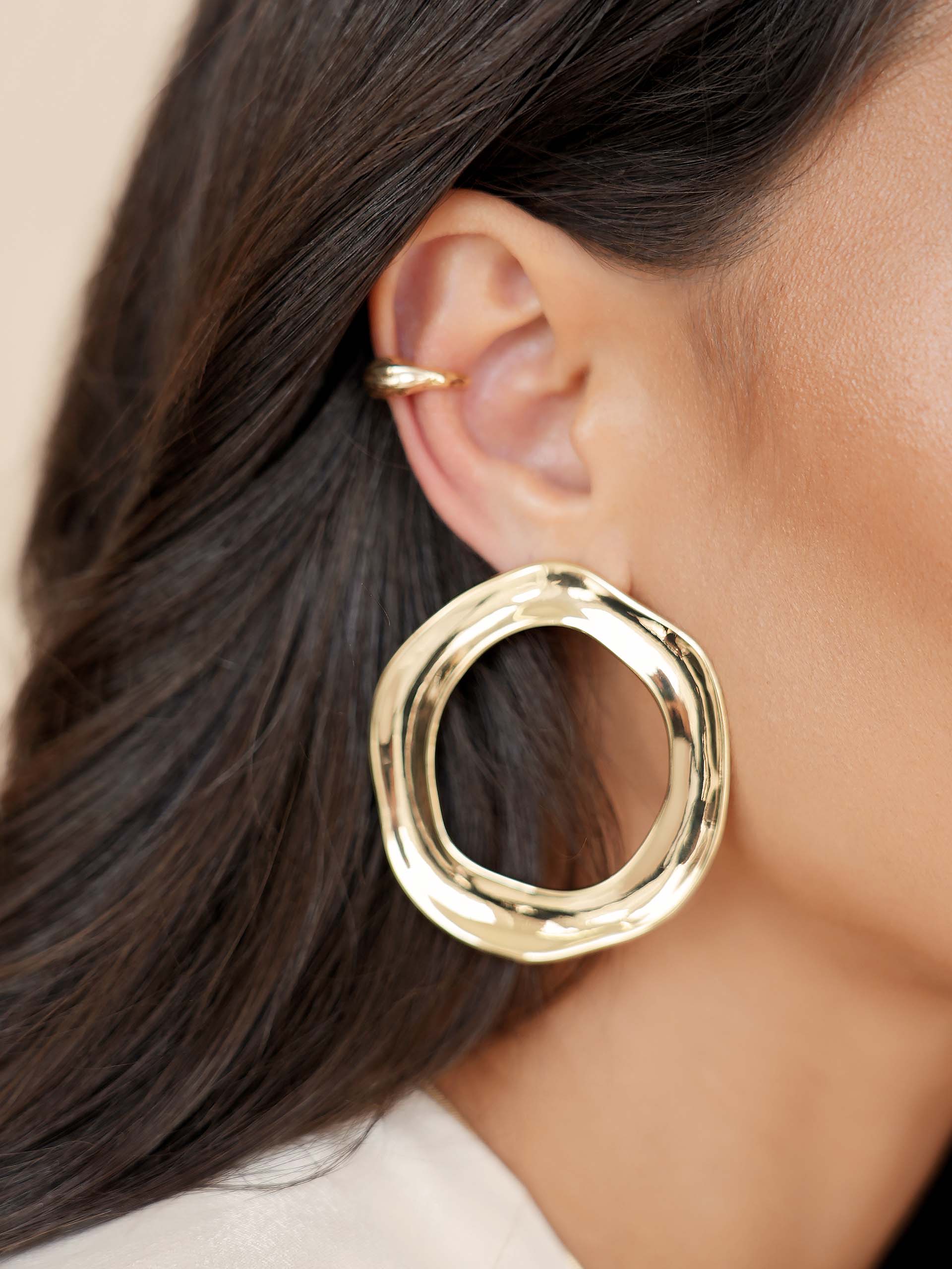 Open Circle Earrings