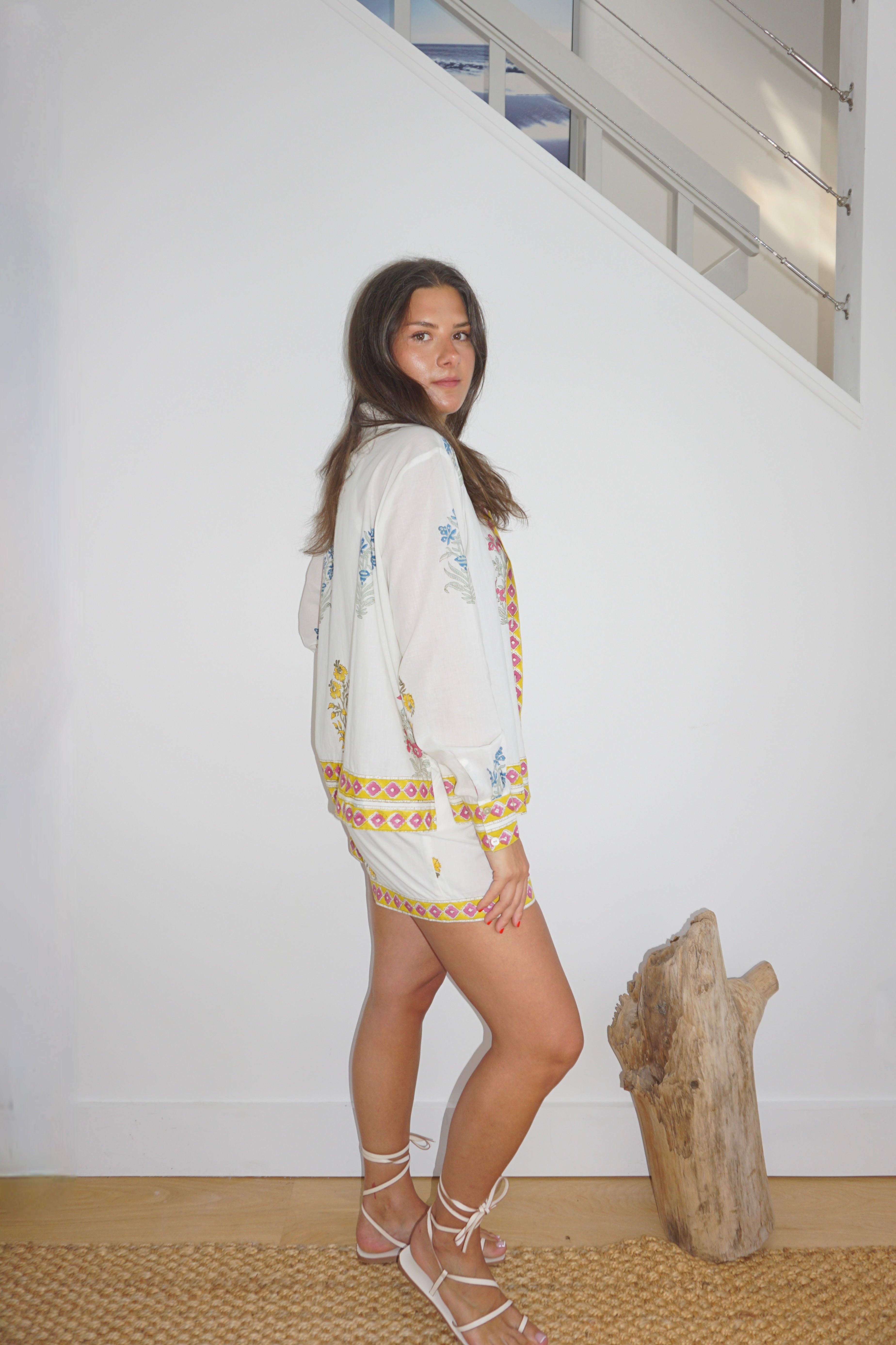 Evelyn Shirt in Mixed Print Floral