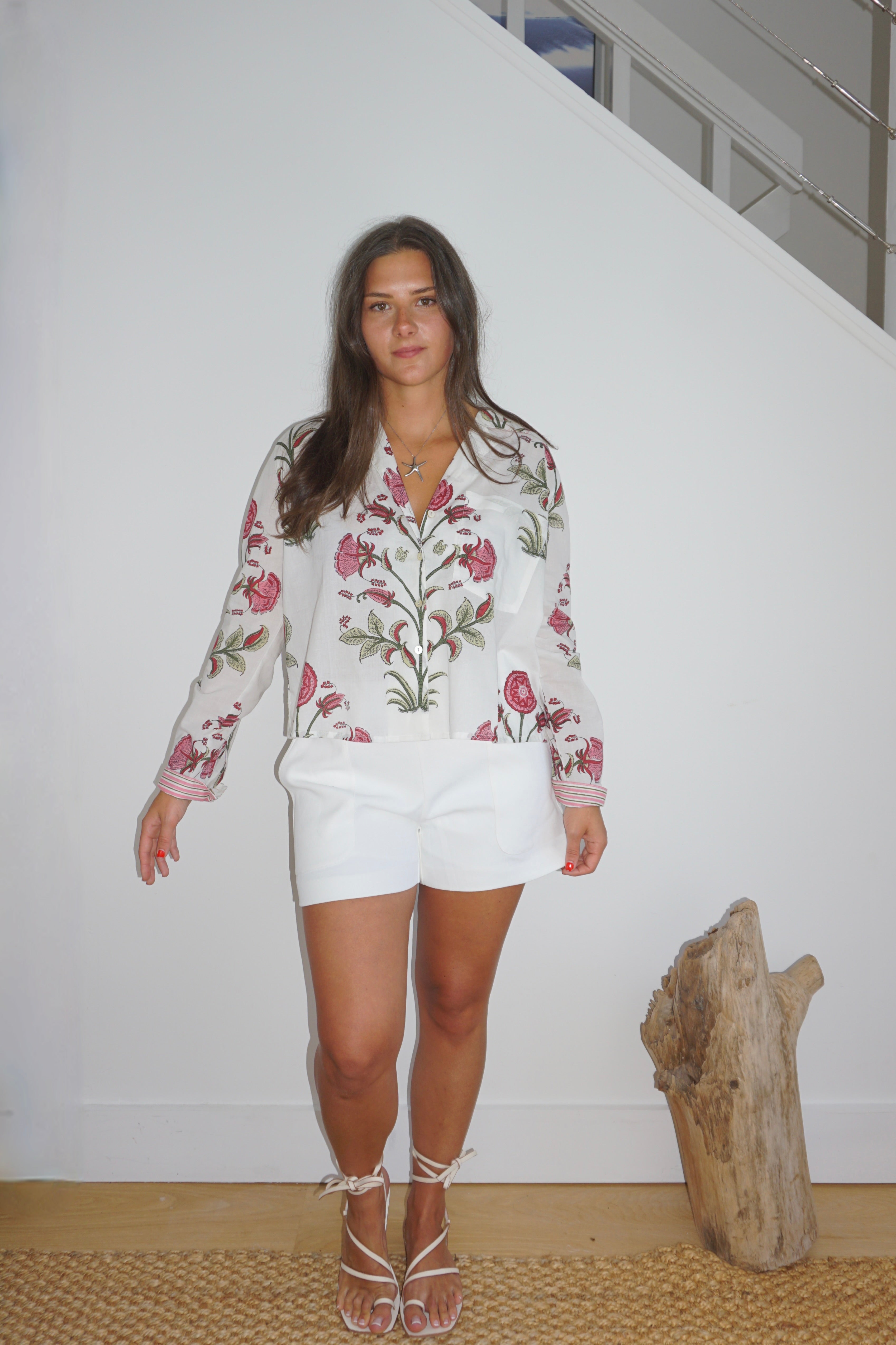 Evelyn Blouse in Red Vine