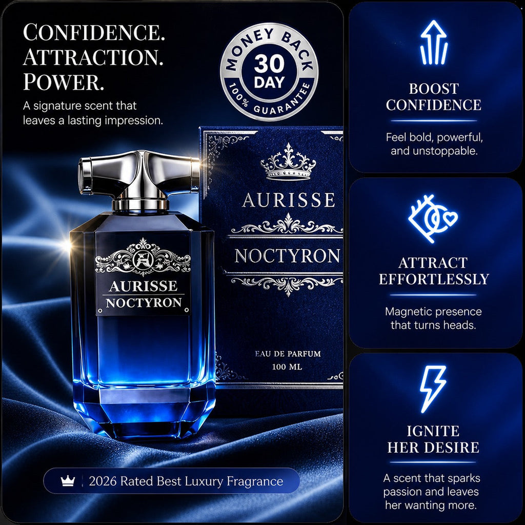 Premium Aurisse Noctyron Extrait de Parfum 100ML for Men – Long Lasting Luxury Fragrance