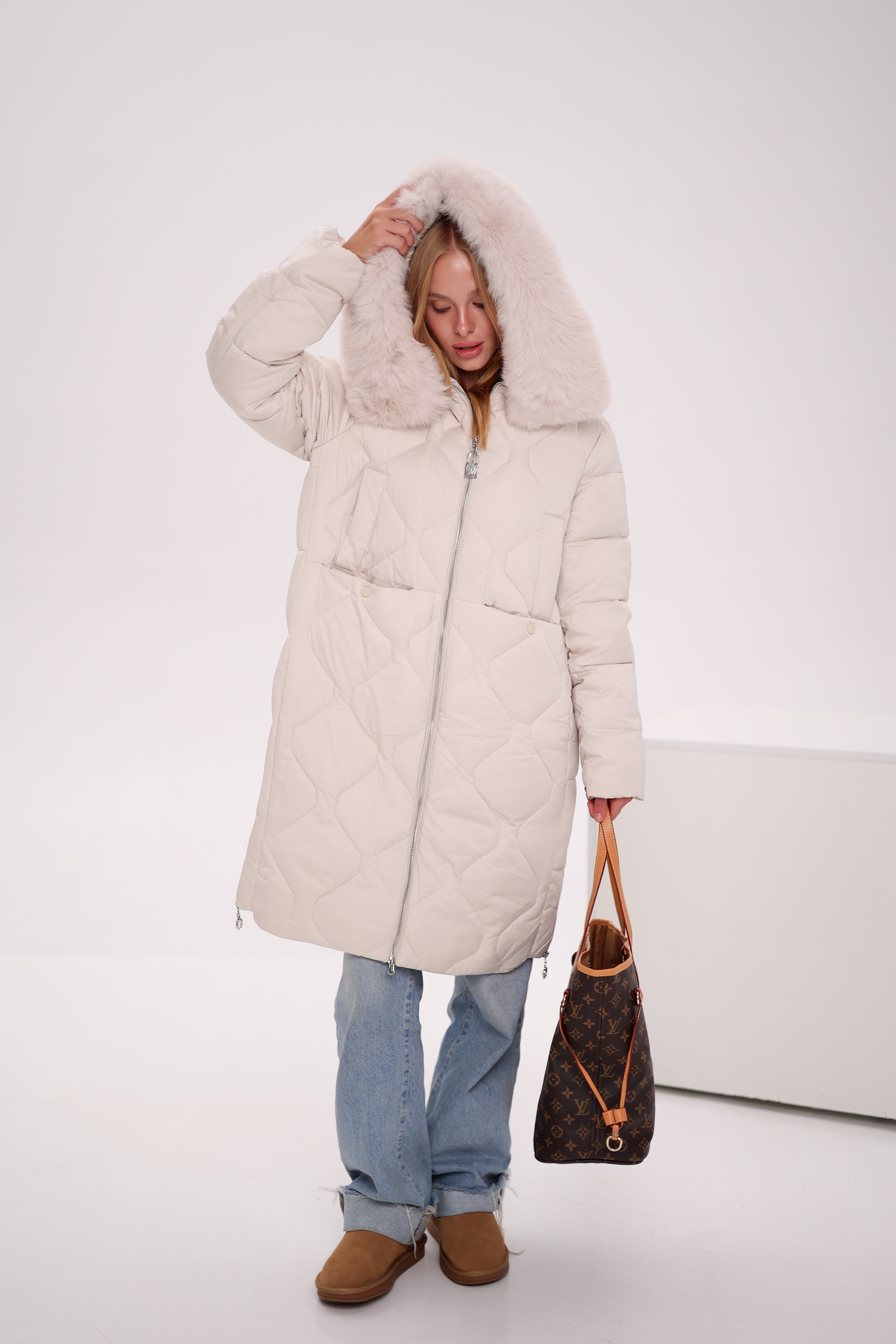 Genuine Polar Fox Thinsulate™ Insulation Coat