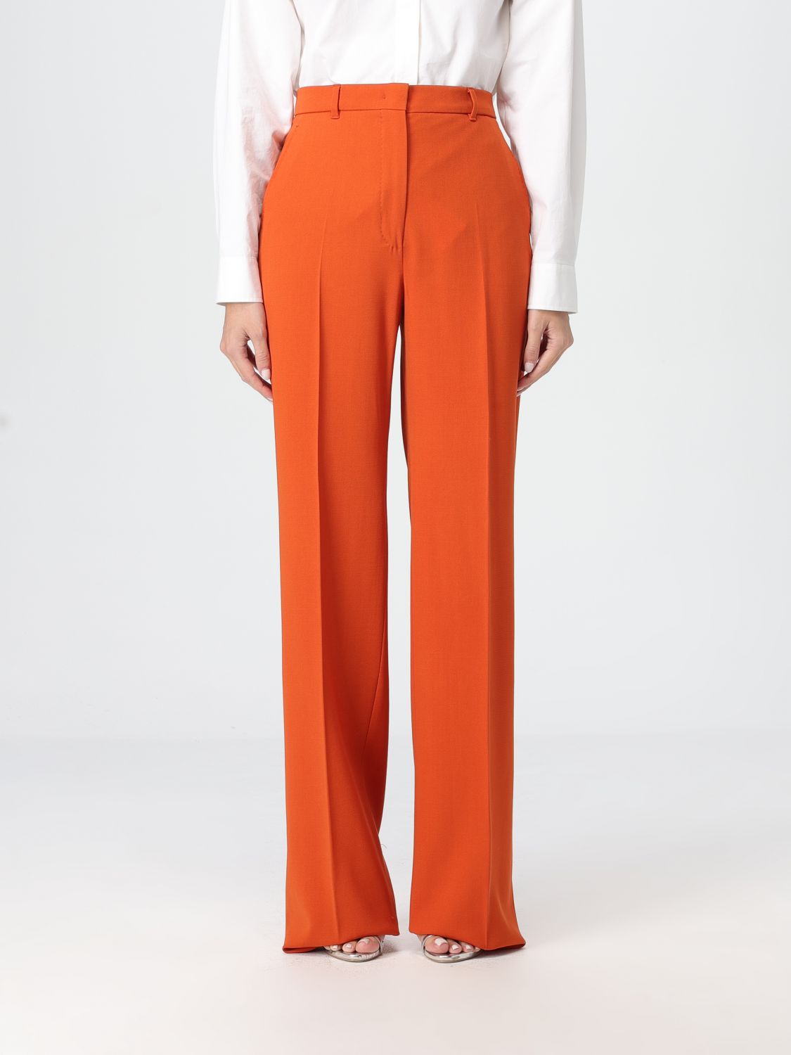 Max Mara Studio Pants Woman Orange