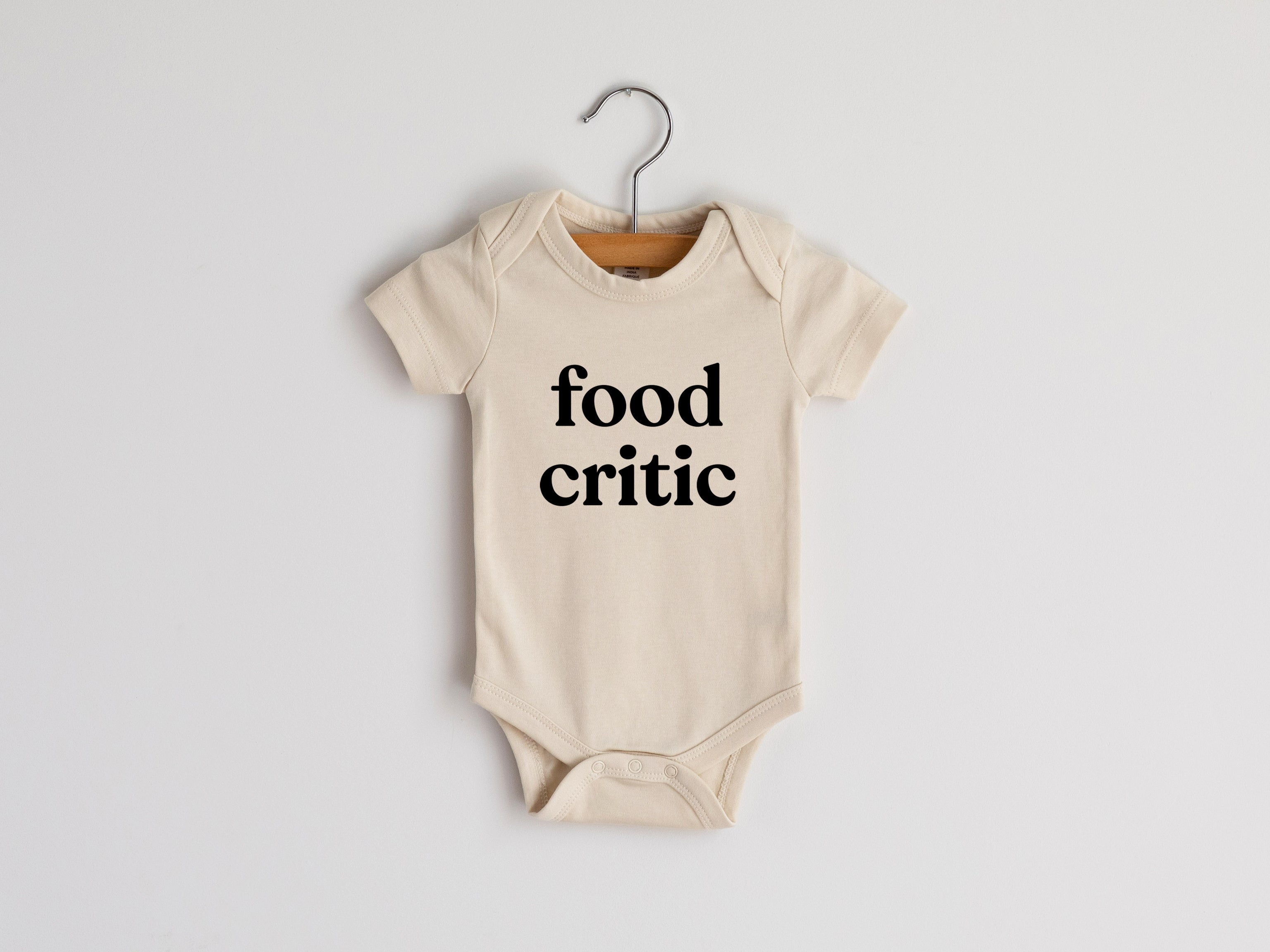Food Critic Modern Organic Baby Bodysuit