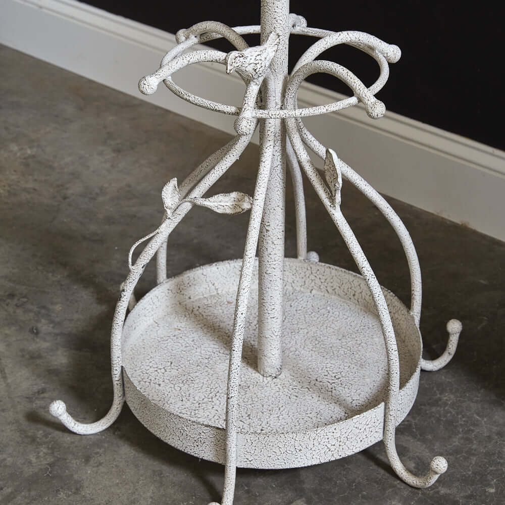 French Country Coat Rack with Bird Design