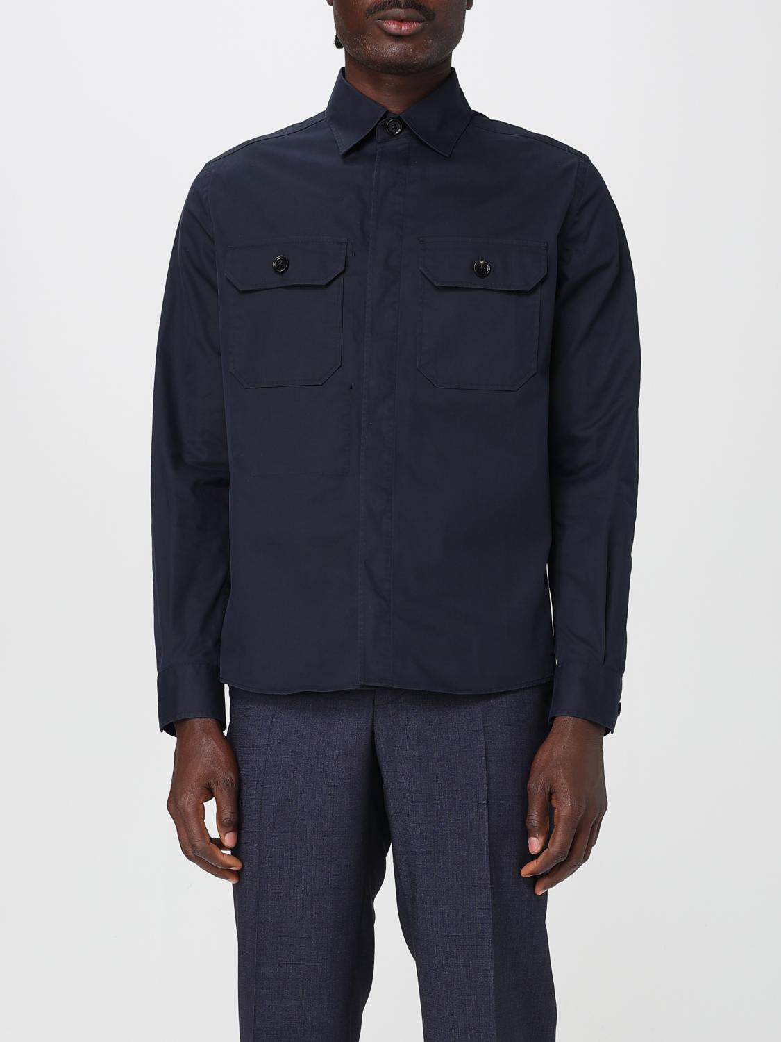 Zegna Shirt Men Blue