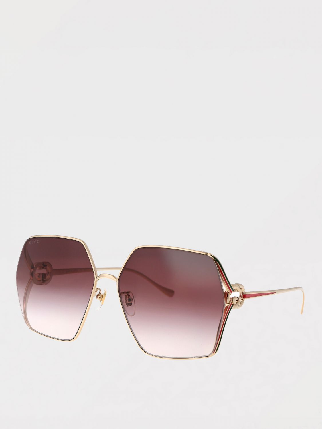 Gucci Sunglasses Woman Burgundy