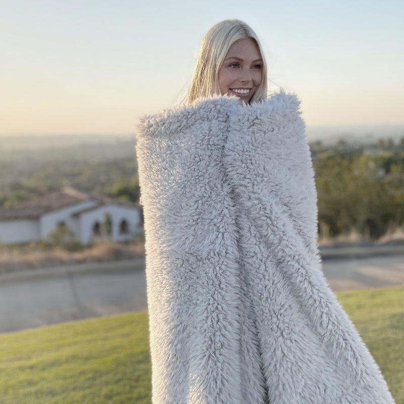 ANGEL PLUSH BLANKET | BIG - SILVER CLOUD-0