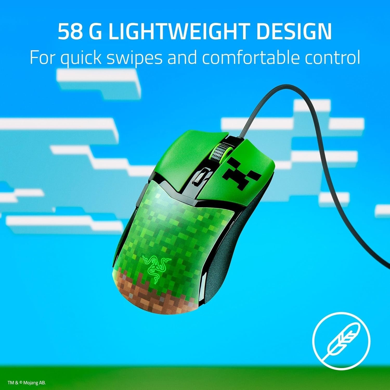 Razer Viper V2 Pro Gaming Mouse – Ultra-Lightweight – Green – Wired – Certified Refurbished