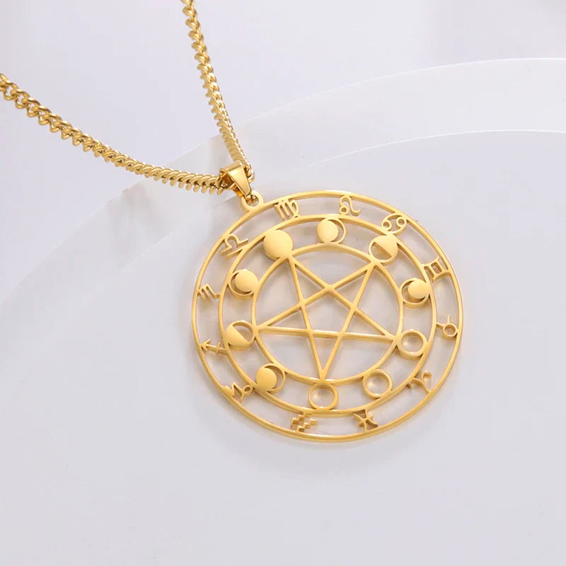Pentacle Symbols Necklace