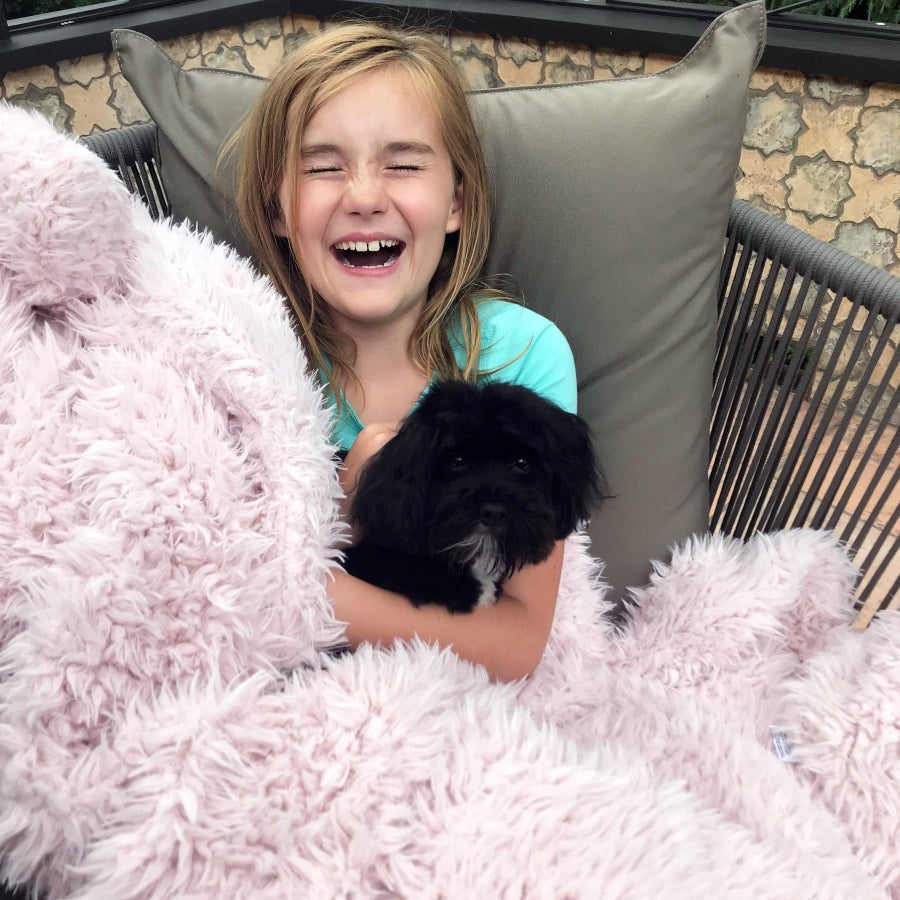 ANGEL PLUSH BLANKET | LITTLE - DUSTY PINK-3