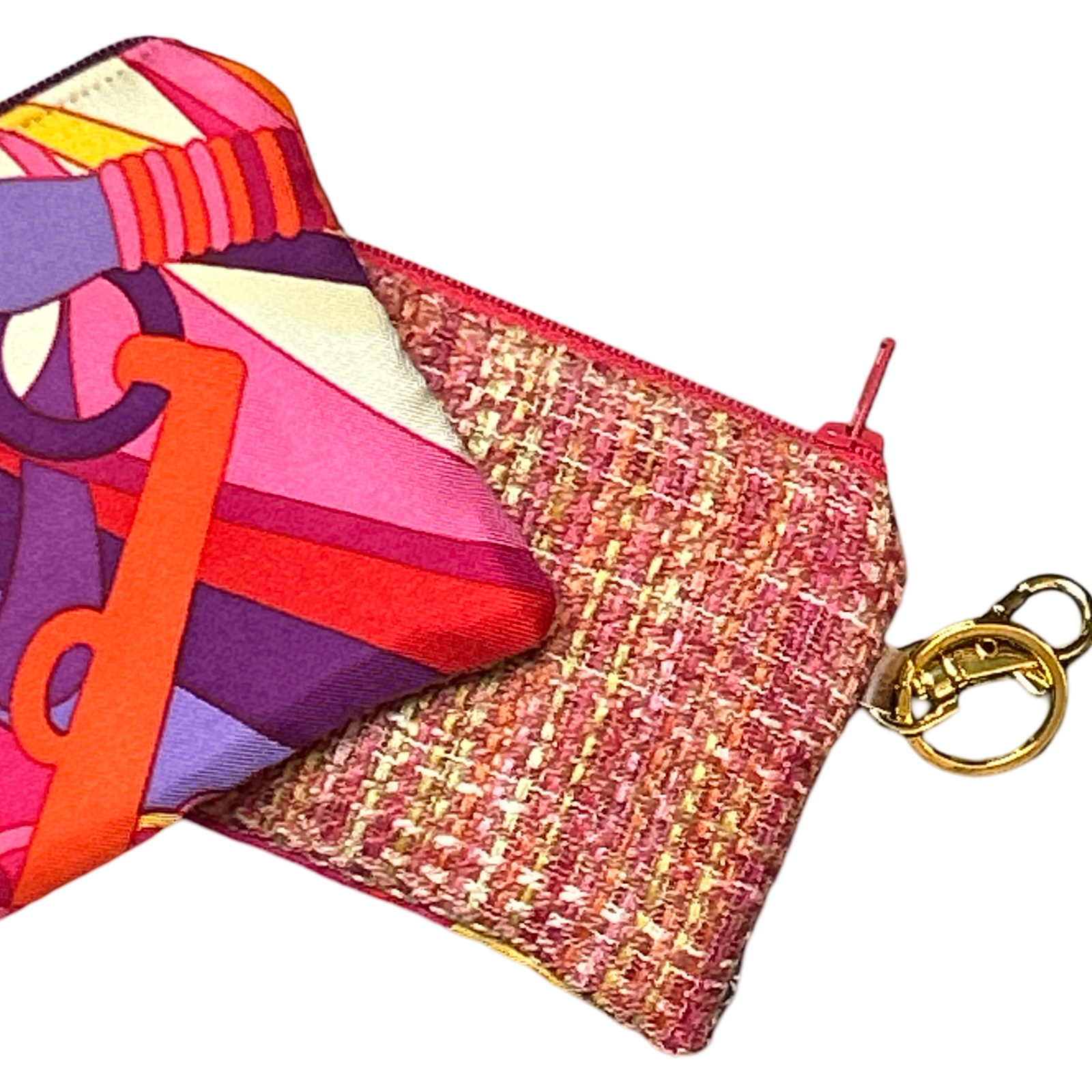 Pop Art Equestrian Vintage Scarf Coffee Run Keychain Bag