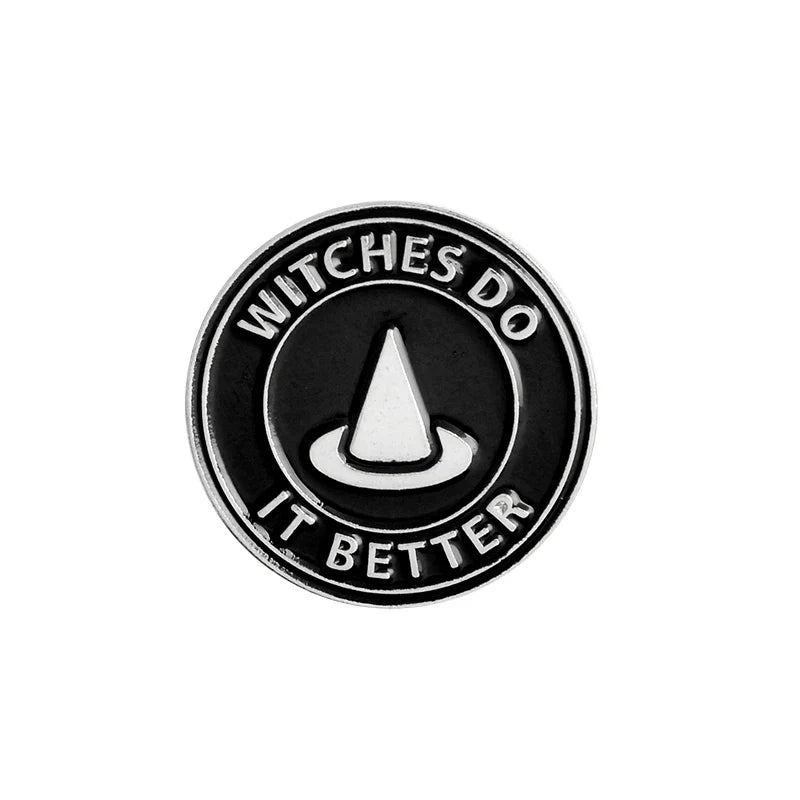 Black & White Witchy Pins