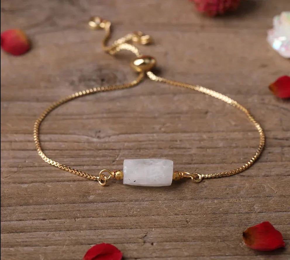 Chunky Assorted Crystal Gold Bracelets