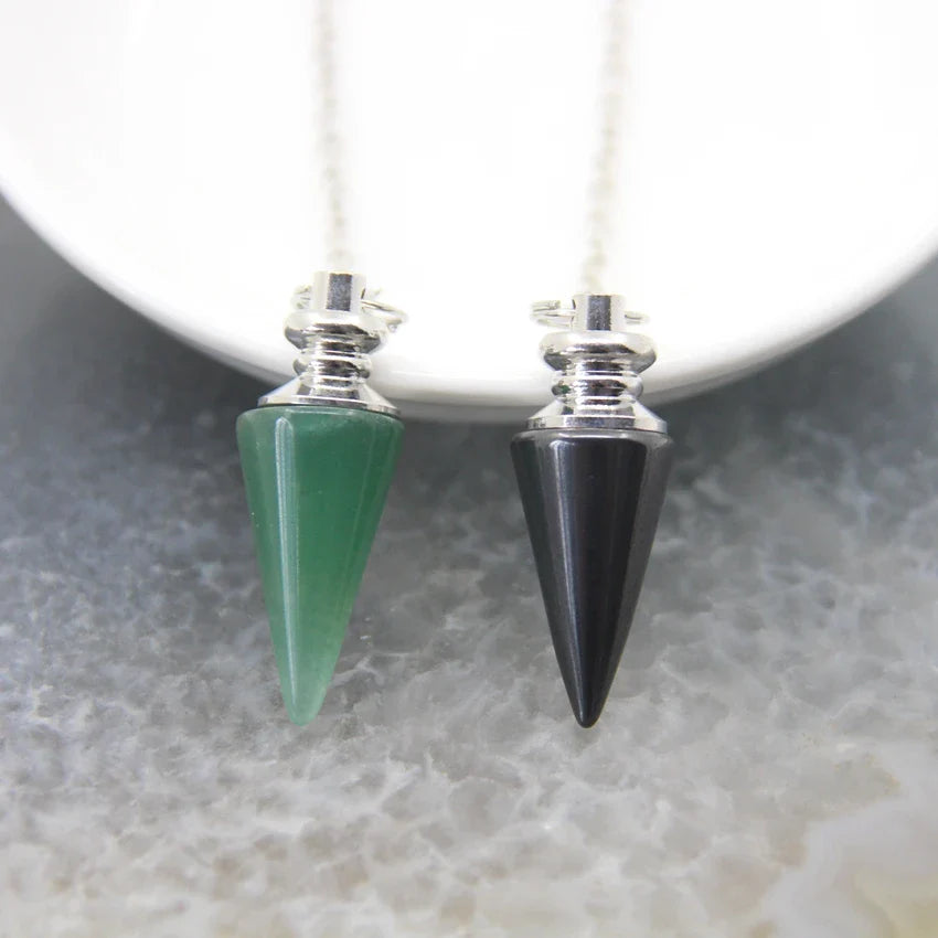Silver Crystal Pendulums