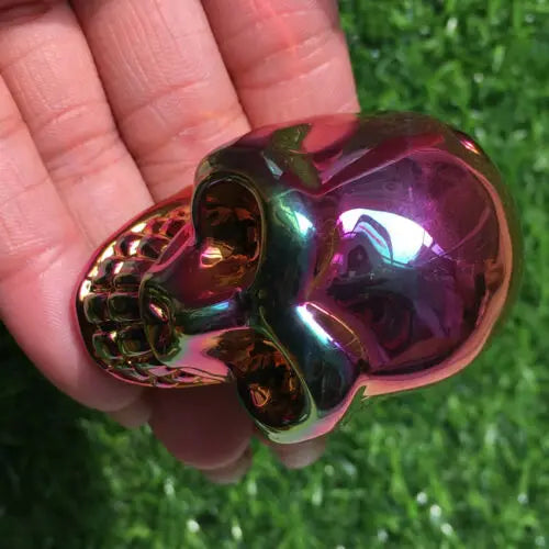 Rainbow Hematite Crystal Skull