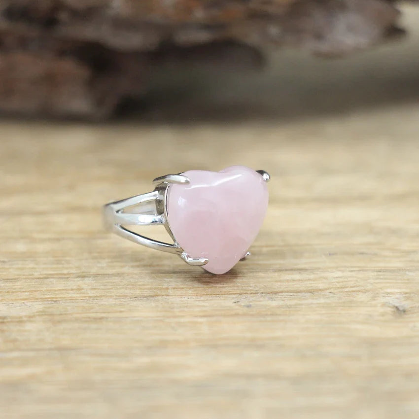 Crystal Heart Rings