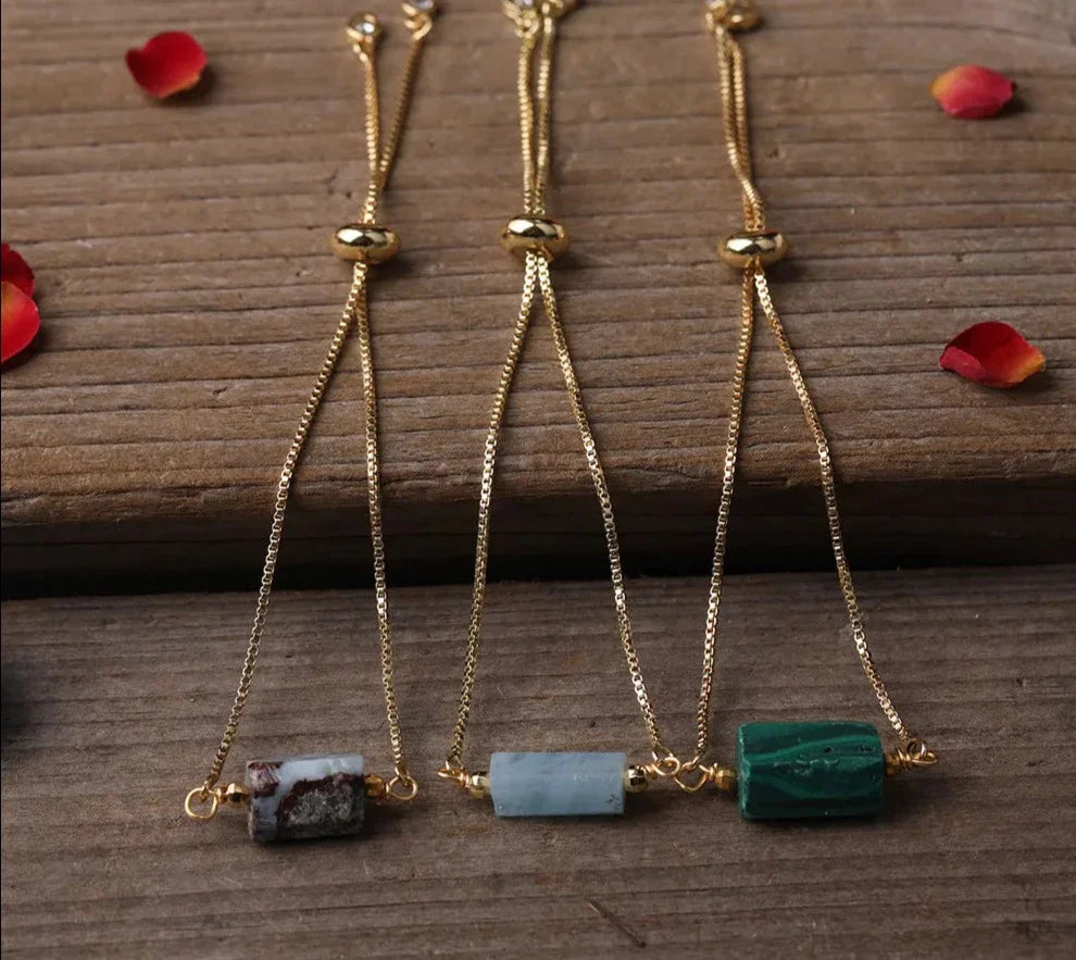Chunky Assorted Crystal Gold Bracelets