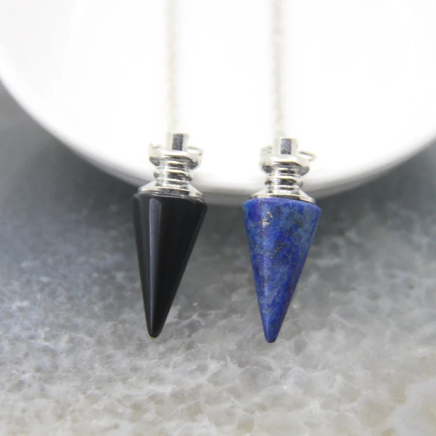 Silver Crystal Pendulums