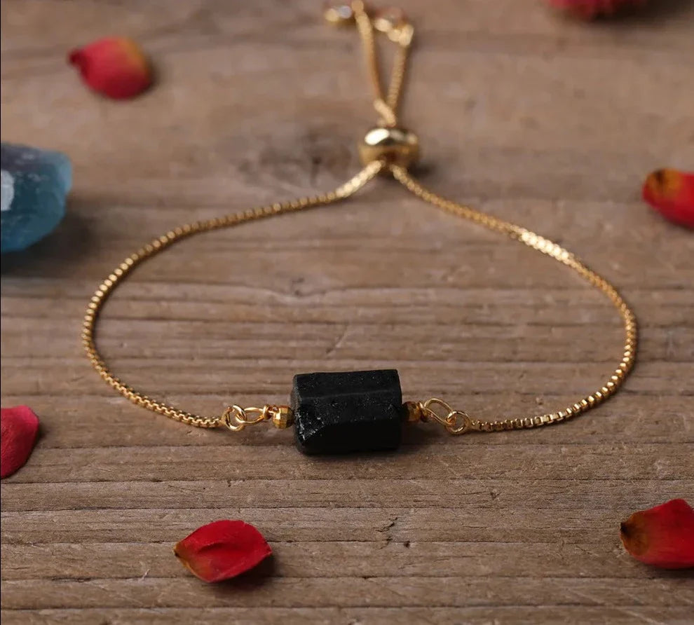 Chunky Assorted Crystal Gold Bracelets