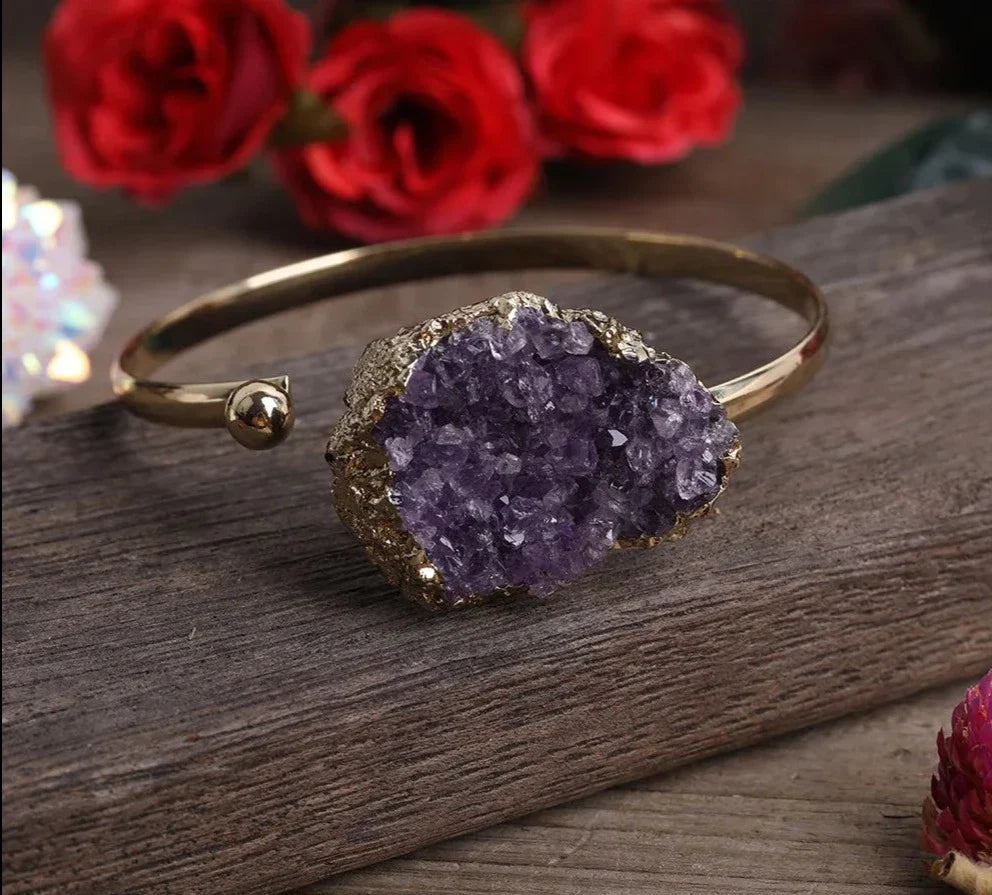 Amethyst Gold Bracelet