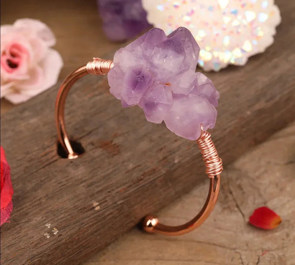 Amethyst Gold Bracelet