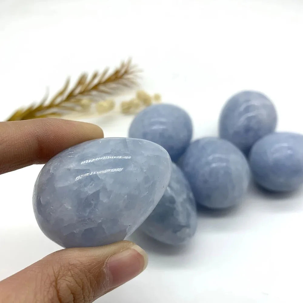 Blue Celestite Crystal Egg