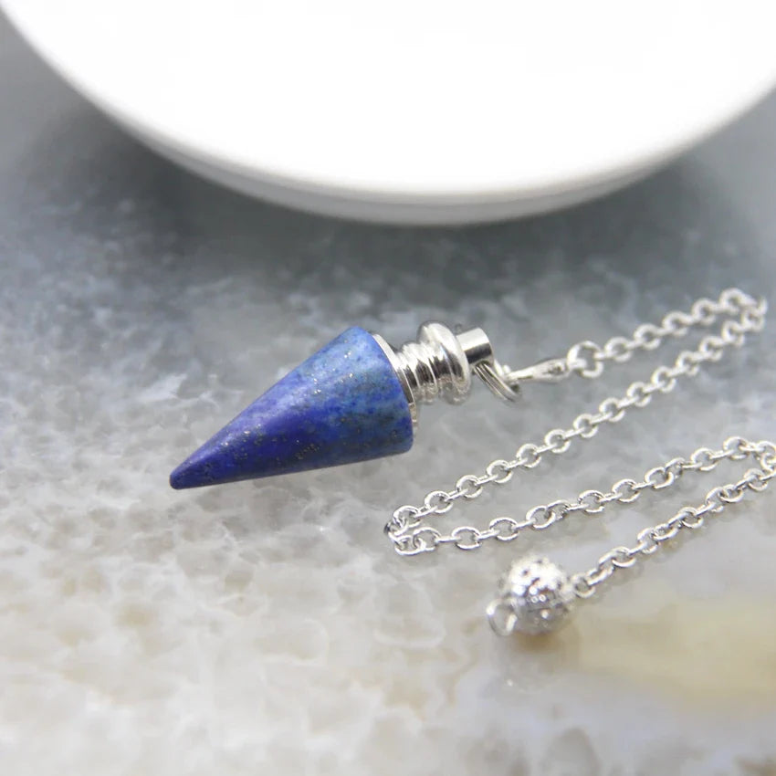 Silver Crystal Pendulums