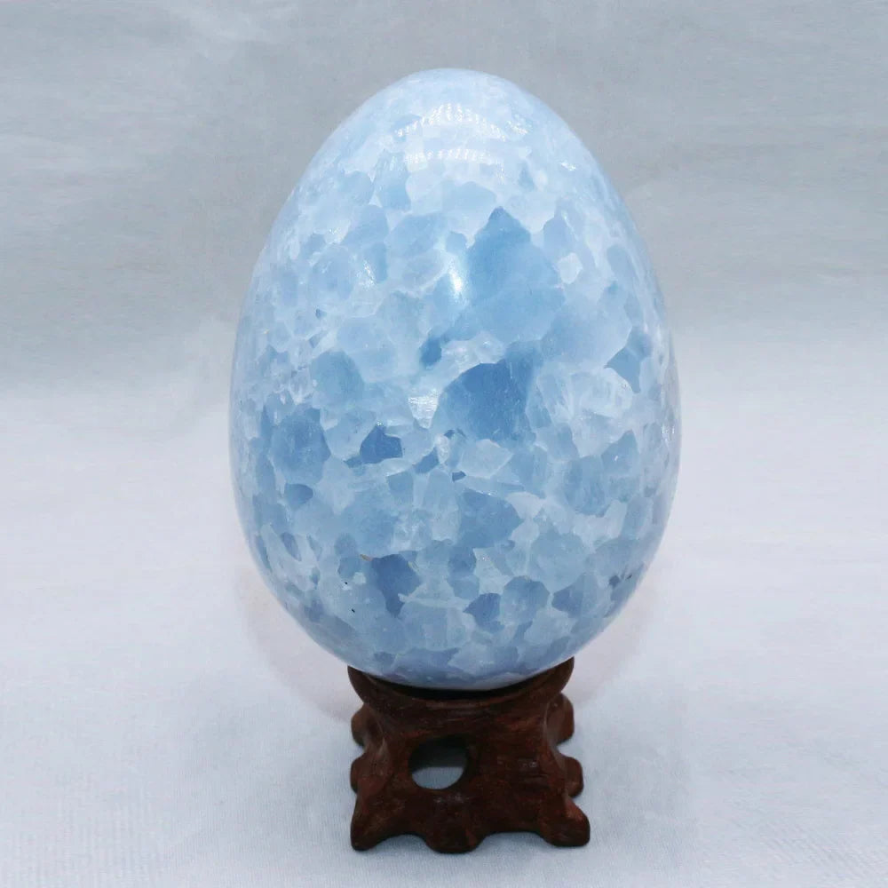 Blue Celestite Crystal Egg