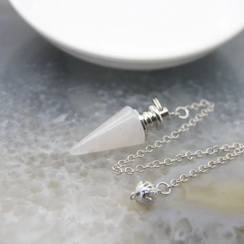 Silver Crystal Pendulums