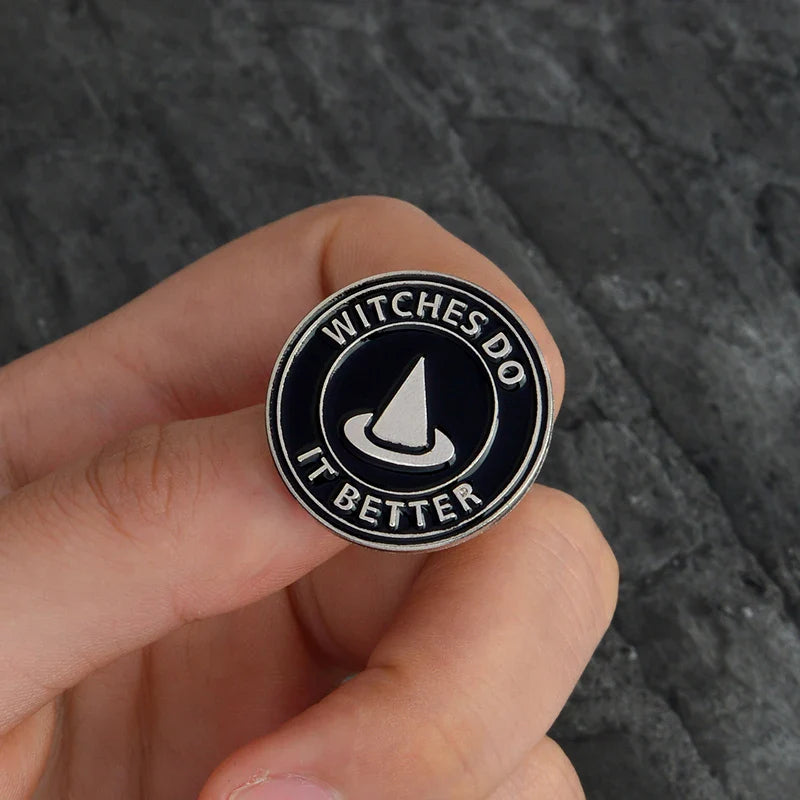 Black & White Witchy Pins