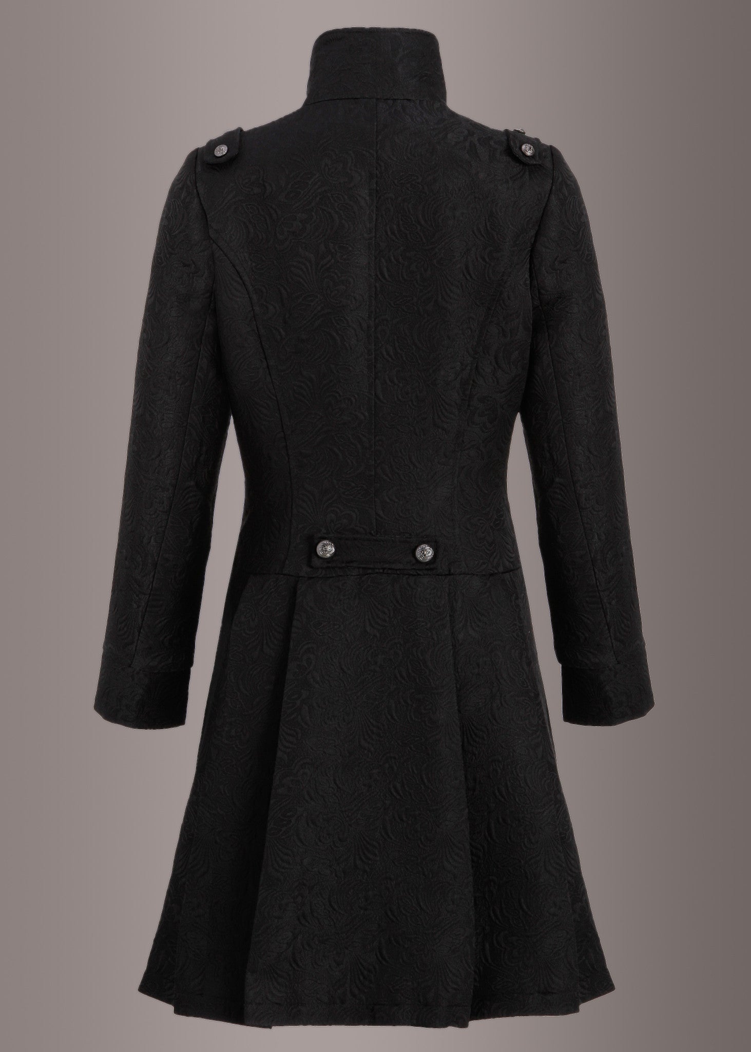 Gothic Brocade Coat Jacket with Buttons