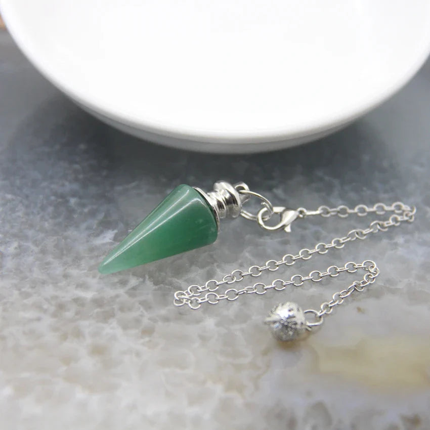 Silver Crystal Pendulums