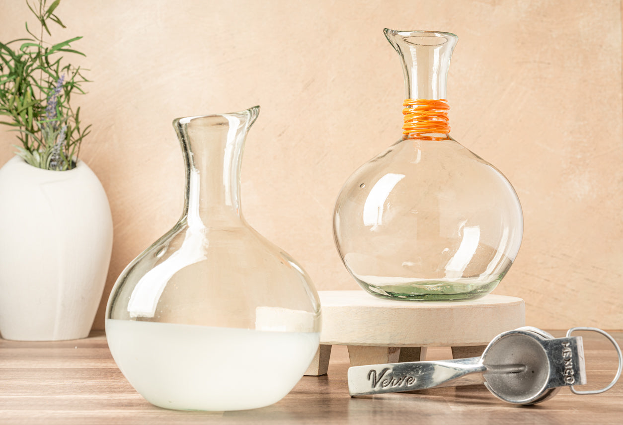Handblown Glass Carafe by Verve Culture