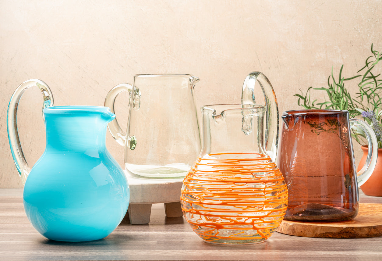 Handblown Glass Pitcher by Verve Culture