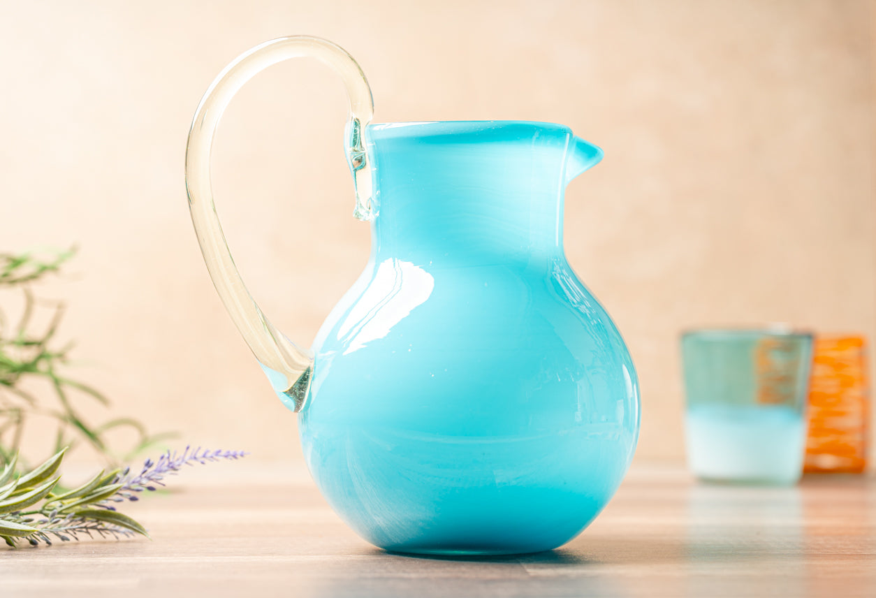 Handblown Glass Pitcher by Verve Culture