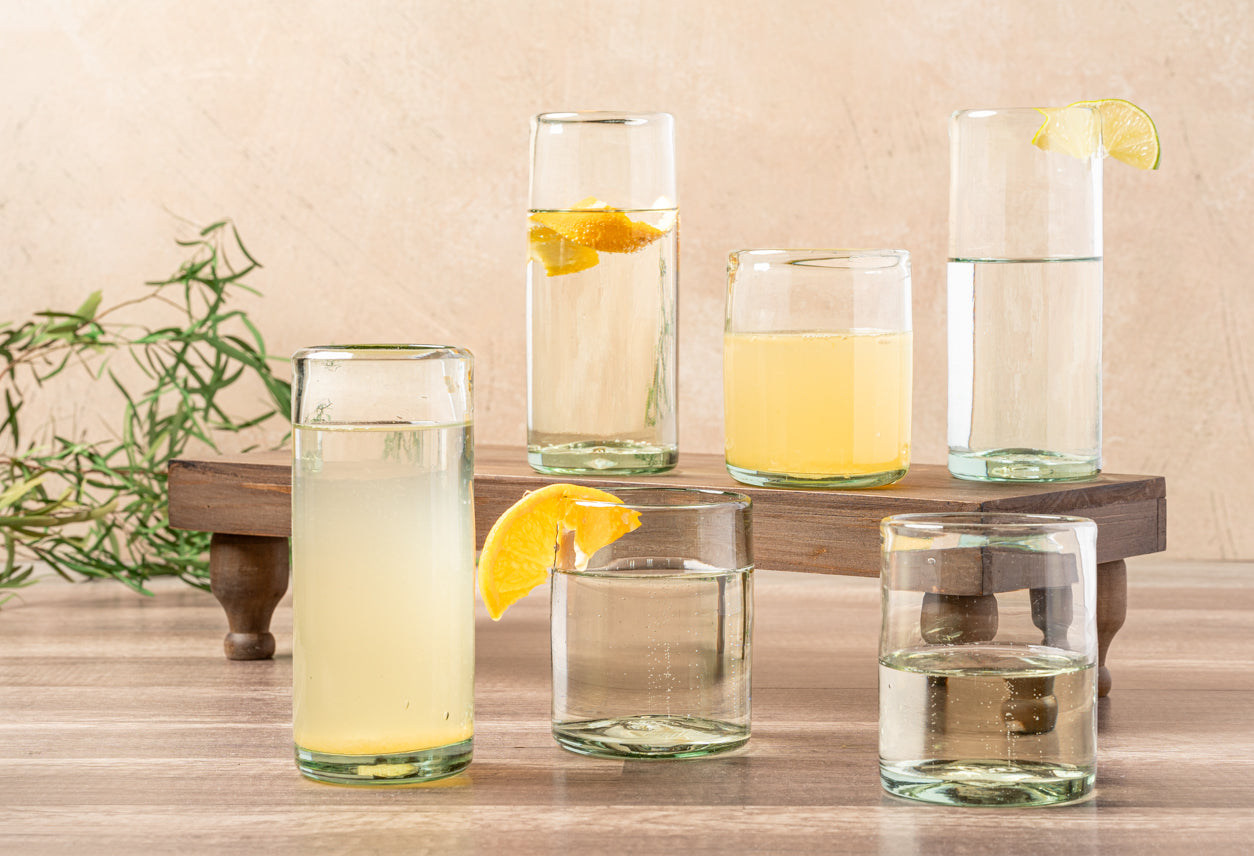 Handblown Glasses - Clear by Verve Culture