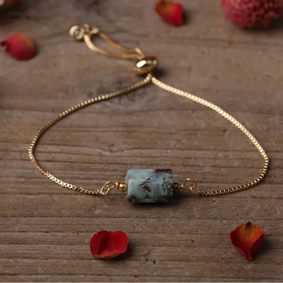 Chunky Assorted Crystal Gold Bracelets