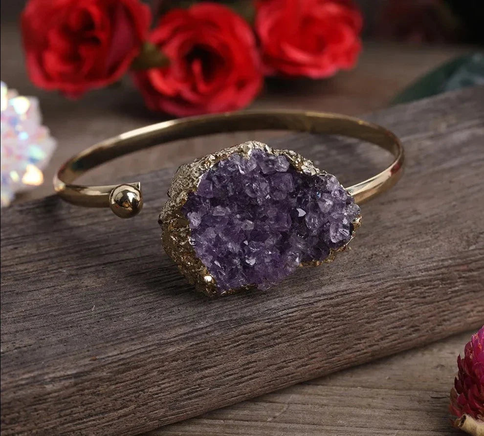 Amethyst Gold Bracelet