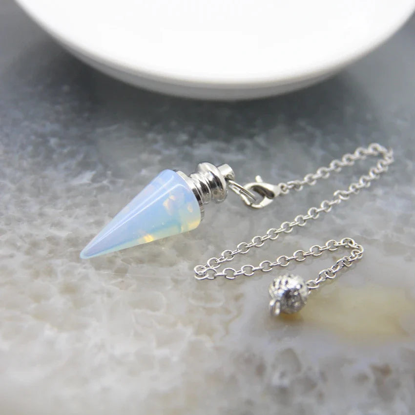 Silver Crystal Pendulums