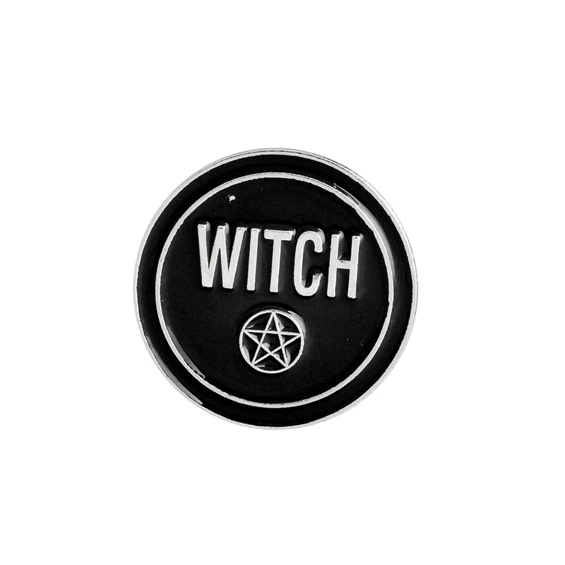 Black & White Witchy Pins