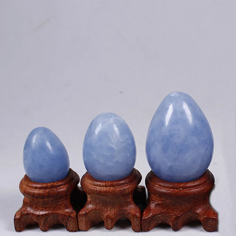 Blue Celestite Crystal Egg