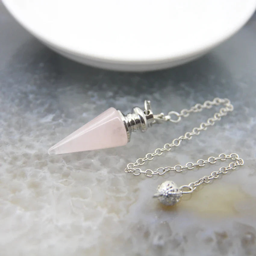Silver Crystal Pendulums