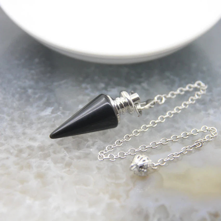 Silver Crystal Pendulums