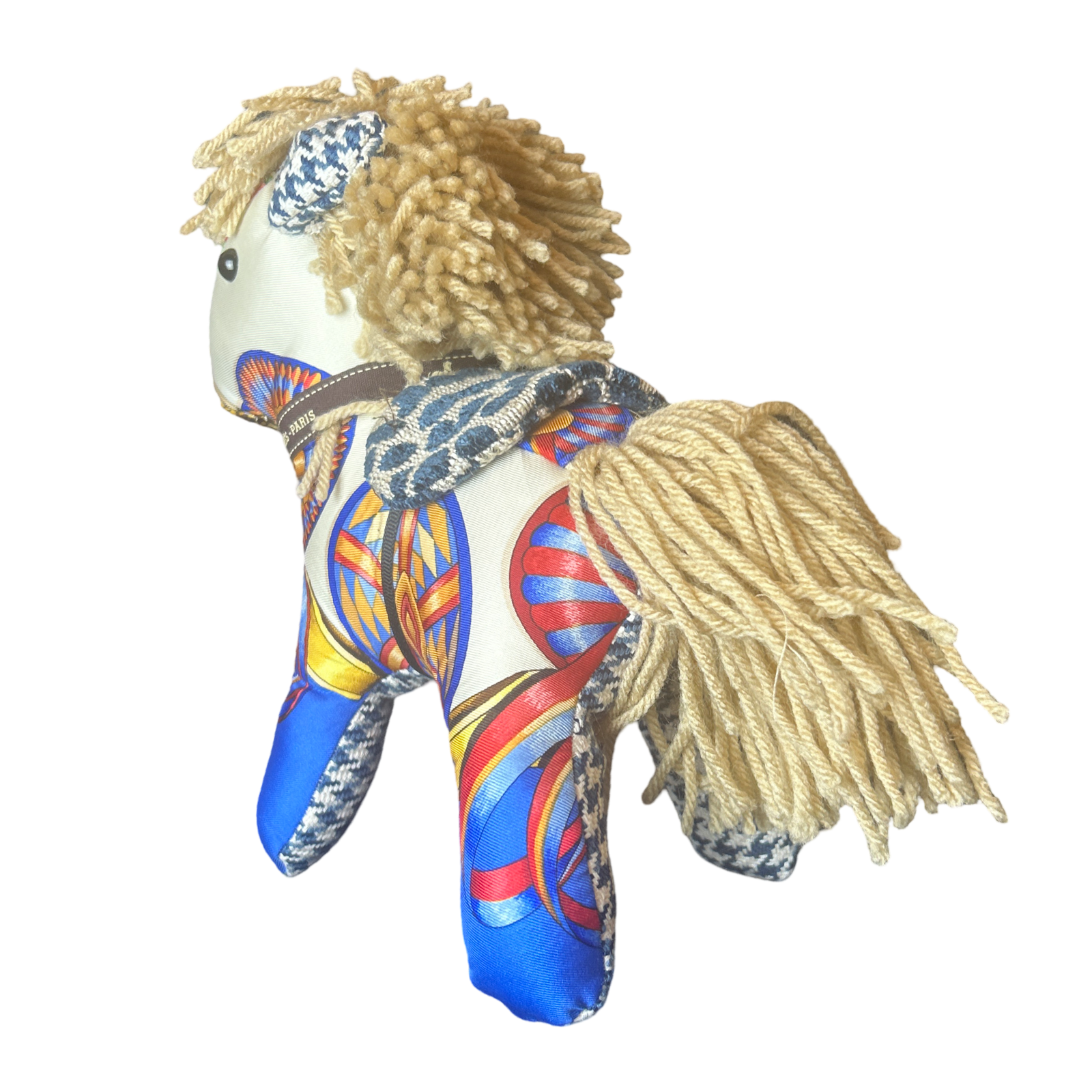 Rubans du Cheval Vintage Silk Scarf Patchwork Pony