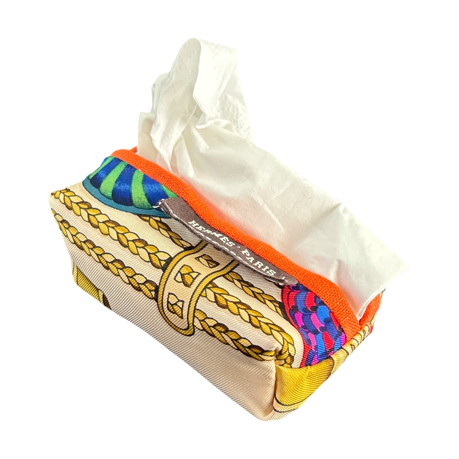 Rubans du Cheval Blanc Vintage Scarf Travel Tissue Pouch