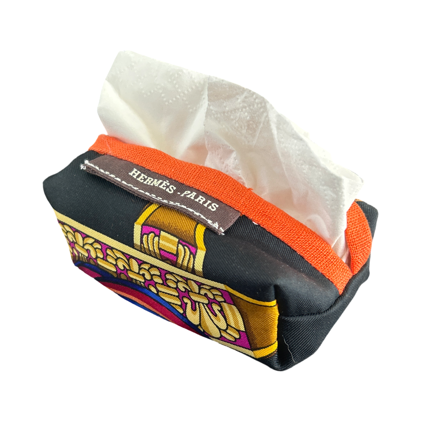 Rubans du Cheval Noir Vintage Scarf Travel Tissue Pouch